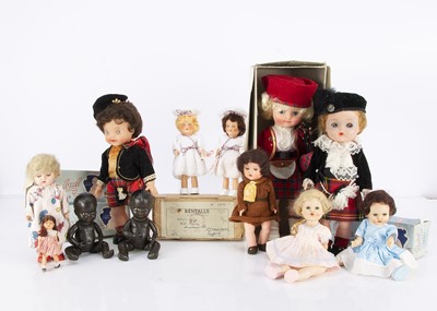 Lot 1060 - Rosebud hard plastic and vinyl dolls