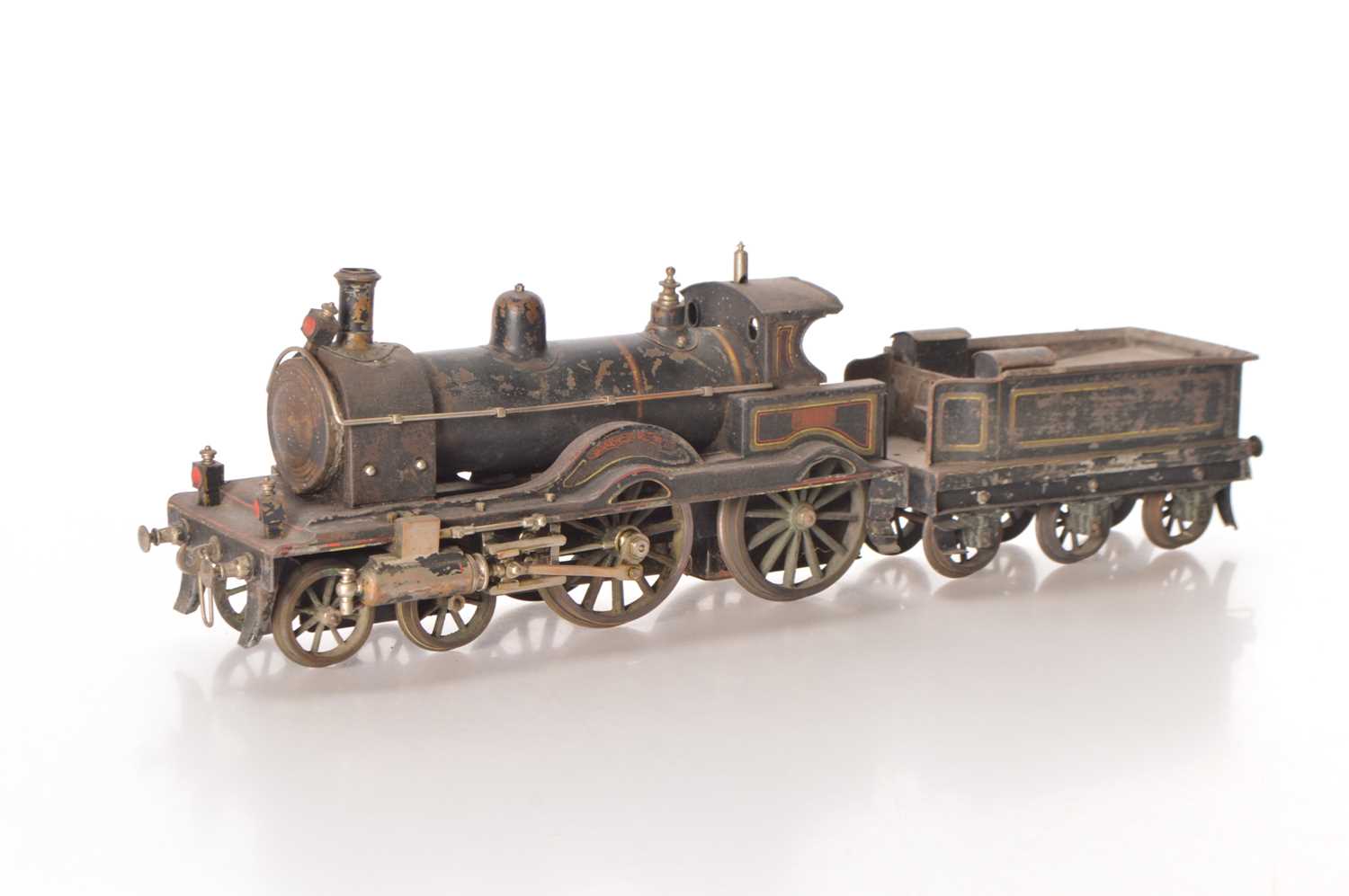Lot 276 - Bing Gauge 3 (2.5 inch Gauge) 4-4-0 Loco & Tender LNWR lined black 'King Edward'