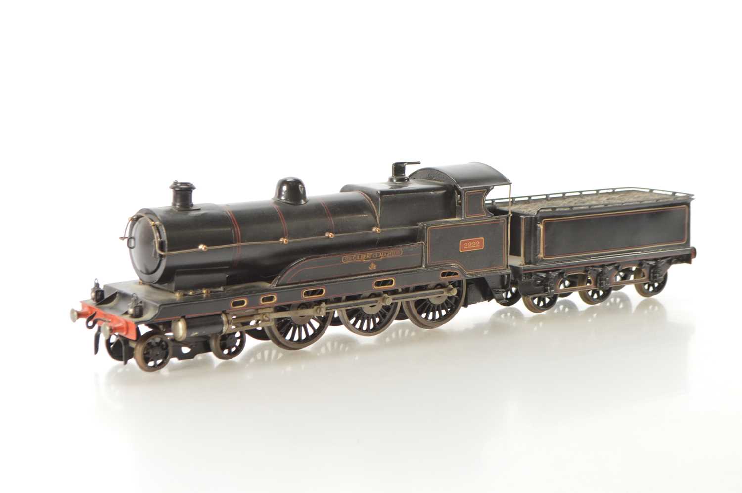 Lot 306 - Bing Gauge 1 4-6-0 Loco & Tender LNWR lined black 'Sir Gilbert Claughton'