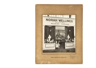 Lot 1075 - A rare large format gelatin silver printed commercial photograph of Norah Wellings’s trade show in 1928