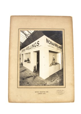 Lot 1076 - A rare large format gelatin silver printed commercial photograph of Norah Wellings’s trade show in 1930