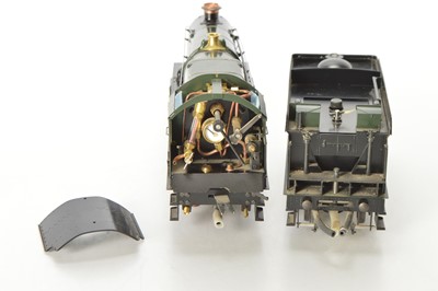 Lot 369 - Aster or similar modern issue Gauge 1 (1/32nd scale) 4-6-0 Loco & Tender GWR lined green Castle class 'Kingswear castle'