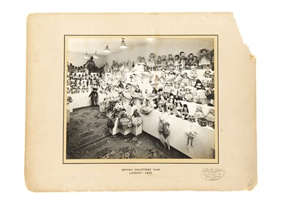 Lot 1077 - A rare large format gelatin silver printed commercial photograph of Norah Wellings’s trade show in 1933