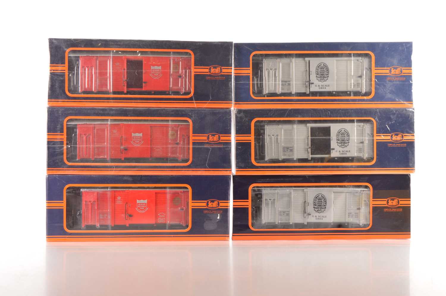Lot 414 - Train (Newqida) Box Wagons (6)