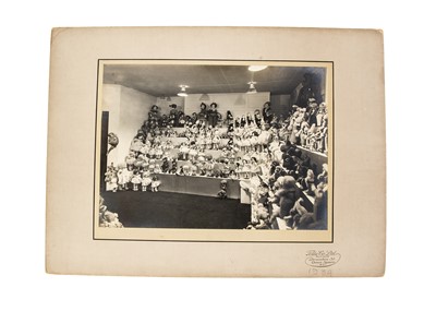 Lot 1082 - A rare large format gelatin silver printed commercial photograph of Norah Wellings’s trade show in 1934