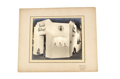 Lot 1083 - A rare large format gelatin silver printed commercial photograph of Norah Wellings’s trade show in 1934