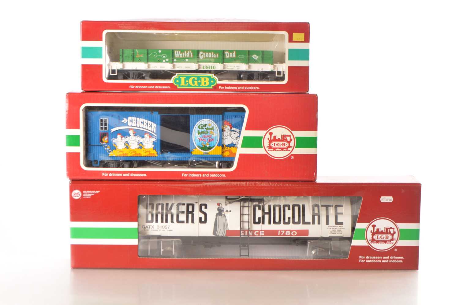 Lot 438 - LGB American Freight Cars (3)