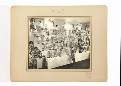 Lot 1088 - A rare large format gelatin silver printed commercial photograph of Norah Wellings’s trade show 1935