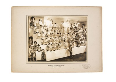 Lot 1089 - A rare large format gelatin silver printed commercial photograph of Norah Wellings’s trade show 1935