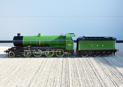 Lot 548 - 5 inch Gauge 2-8-0 Loco & Tender GNR (Great Northern Railway) lined green class 01 nick named 'Tangos'