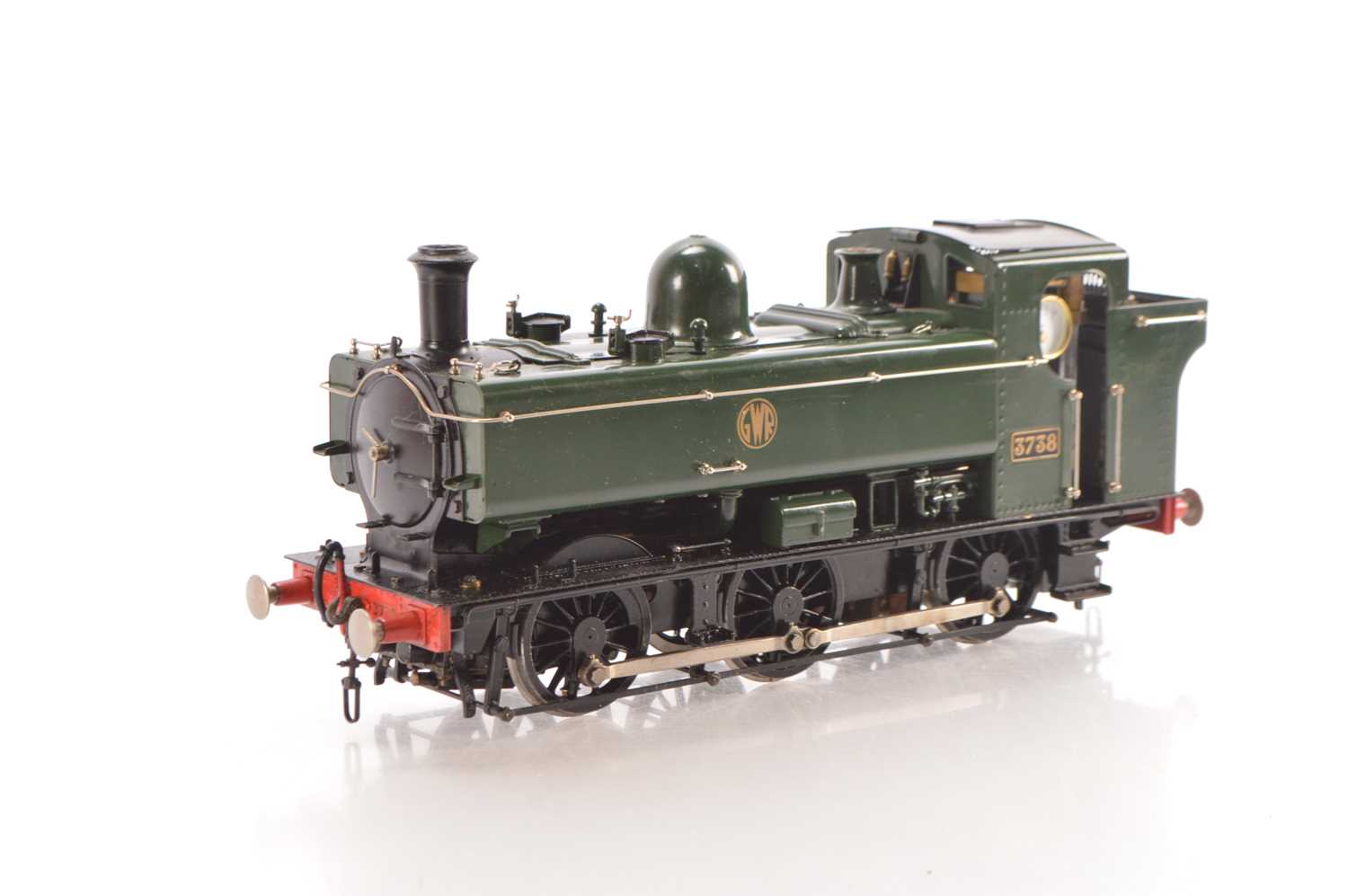 Lot 599 - Aster Hobbies or similar Gauge 1 1/32 scale 0-6-0 Tank Loco GWR unlined green Pannier Tank