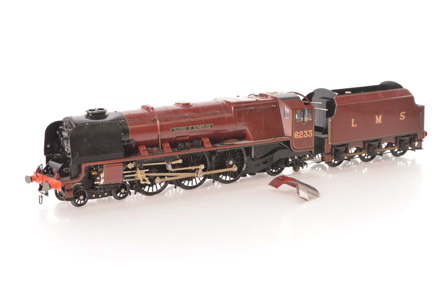 Lot 602 - Aster Hobbies Gauge 1 1/32 scale 4-6-2 Loco and Tender LMS lined maroon Duchess class 'Duchess of Sutherland'