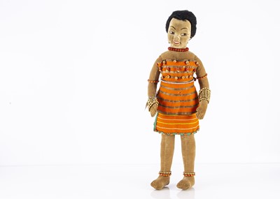 Lot 1104 - A fine Norah Wellings velvet Miss Fiji doll