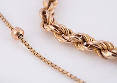 Lot 95 - Two 9ct gold bracelets
