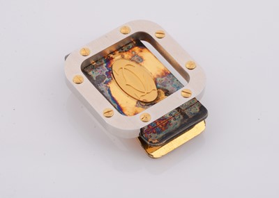 Lot 221 - A Must de Cartier bi metal money clip