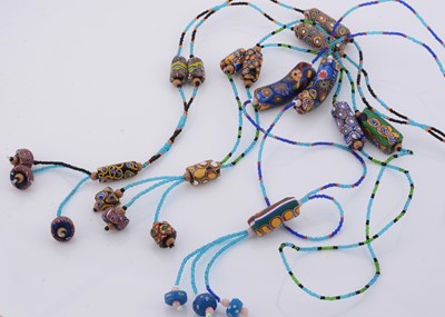 Lot 222 - Three African trade bead necklaces