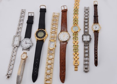 Lot 243 - A collection of costume jewels and modern watches