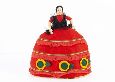 Lot 1127 - A post-war Norah Wellings Spanish lady tea cosy