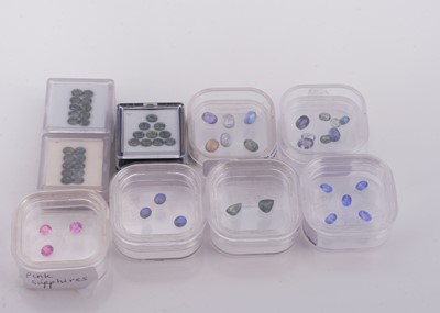 Lot 255 - A selection of mixed certificated Sapphires