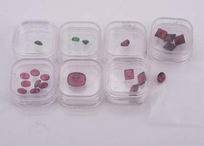 Lot 258 - A selection of mixed certificated Garnets