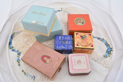 Lot 295 - Square card loose powder boxes
