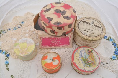 Lot 296 - Card loose powder boxes