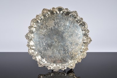 Lot 366 - A George III silver salver by Rebecca Emes & Edward Barnard