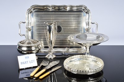 Lot 379 - A collection of silver plate