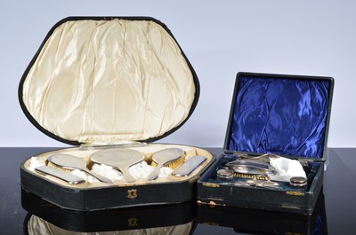 Lot 380 - Two part dressing table sets