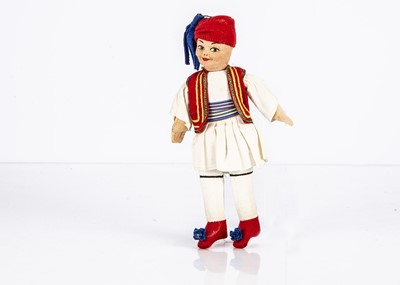 Lot 1140 - A post-war Norah Wellings Mascot Greek Boy doll