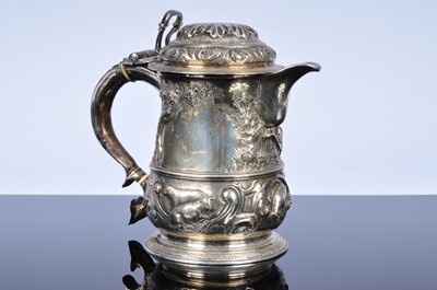 Lot 381 - A George II covered tankard by Richard Gurney & Co
