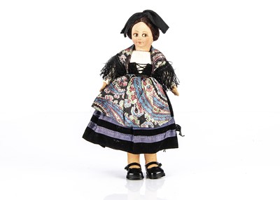 Lot 1141 - A post-war Norah Wellings Mascot Alsace Girl doll