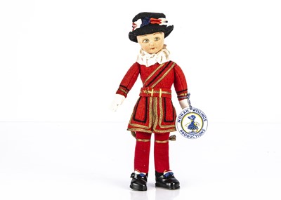 Lot 1144 - A post-war Norah Wellings Mascot Beefeater doll