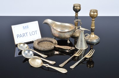Lot 436 - A collection of silver and silver plate