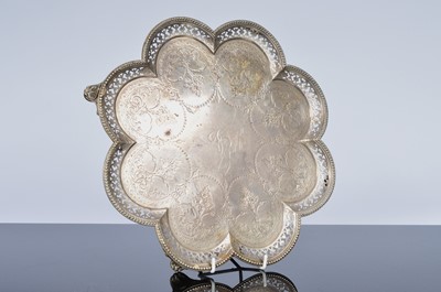 Lot 455 - A Victorian silver tray by the Barnard's