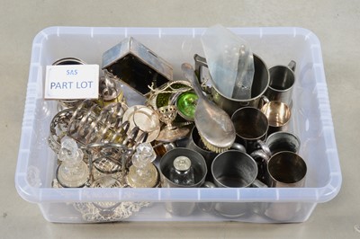 Lot 461 - A collection of silver plate and silver items
