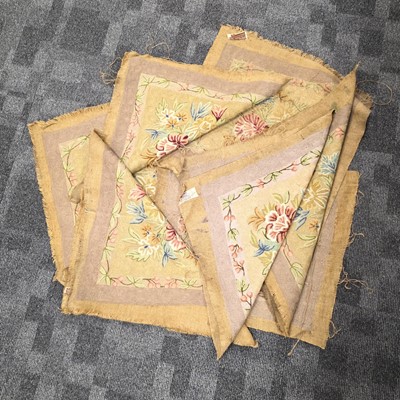Lot 519 - Eight Kashmir woollen Creole work embroidered panels