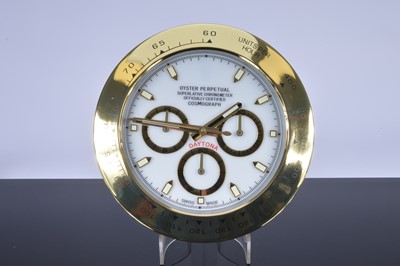 Lot 524 - A modern Watch Dealership style wall clock