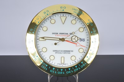 Lot 527 - A modern Watch Dealership style wall clock