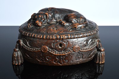 Lot 537 - A Victorian period Black Forest carved box