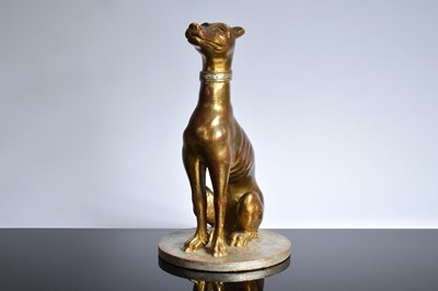 Lot 541 - A nice late 19th century carved figure of a dog