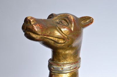 Lot 541 - A nice late 19th century carved figure of a dog