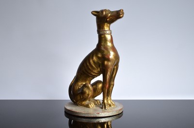 Lot 541 - A nice late 19th century carved figure of a dog
