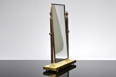 Lot 548 - A 20th century brass and onyx vanity mirror
