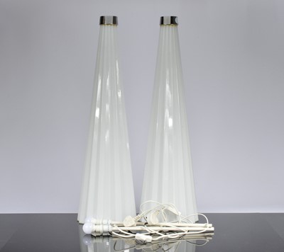 Lot 551 - A pair of Murano glass lamp shades by Reflex and designed by Diana Zabarella