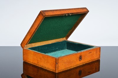 Lot 576 - A Victorian decorated work box