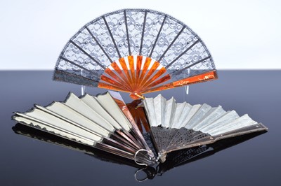 Lot 577 - A group of six Victorian and later fans