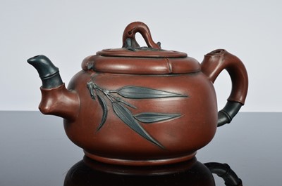 Lot 581 - Five reproduction Chinese terracotta Yixing style tea pots