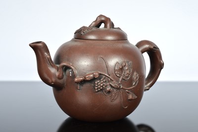Lot 581 - Five reproduction Chinese terracotta Yixing style tea pots