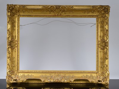 Lot 623 - A mid to late 19th century gilt gesso and wooden frame